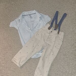 Carter's Blue and Tan Kids Matching Set